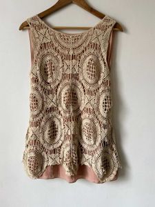 Boho Crochet V-Neck Tank Top