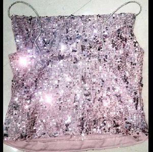 Westside Sparkly Sequin Camisole Top