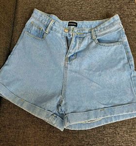 Light Wash Denim Shorts
