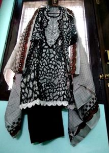 Brand New Black &amp; Grey Pakistani Kurta Set