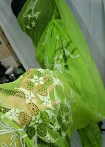 pure chiffon hand work 💯 saree 🔥 light weight