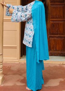 Beautiful Floral Print Kurta Set with Dupatta