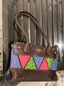 Holii Women Brown Textured Leather Shoulder Bag