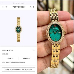 TORY BURCH OVAL GOLD EDITION – TIMELESS ELEGANCE ✅