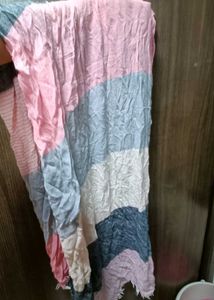 Striped Scarf - Pink &amp; Grey