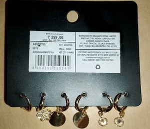 Yousta Earring Set - 3 Pairs