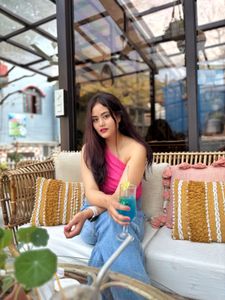 Stylish One-Shoulder Pink Top