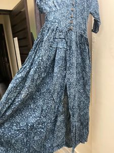 Stylish Blue Printed Kurta