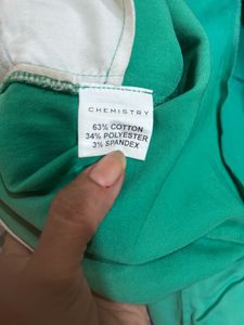 Teal Cropped Pants