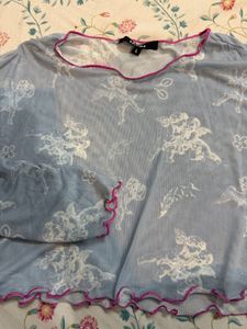 Sheer Cherub Mesh Top