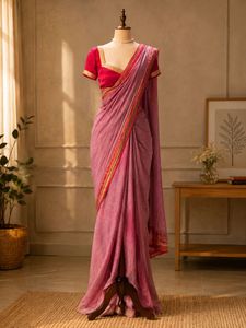 mauve soft, elegant saree