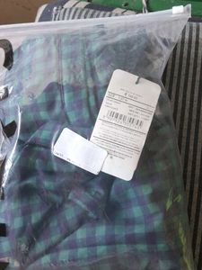 Shein Cuban Collar Checked Shirt &amp; Shorts Lounge