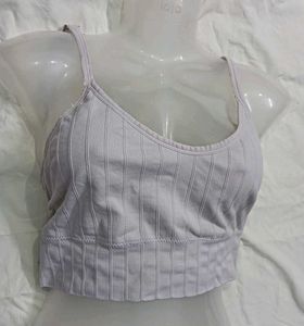 🤎 Ribbed Crop Sports Bra