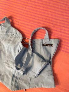 Light Blue Corset Top