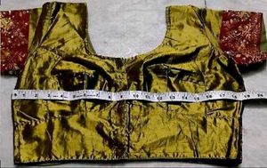 Golden wedding silk Blouse