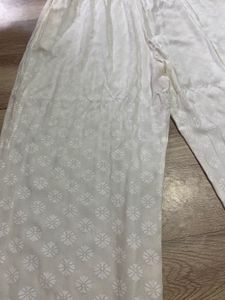 Off White/ Cream Kurta Set (3 Peice)