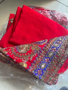 Embroidered Red Lehenga Choli Set