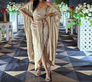 Shimmering Gold Ethnic Co-ord Set