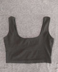 Ribbed Square Neck Tank Top