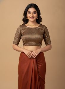 Elegant Brocade Blouse