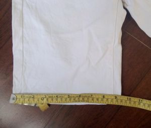 White Basic Bermuda Pant