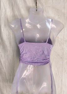 Lilac Ruched Cami Top