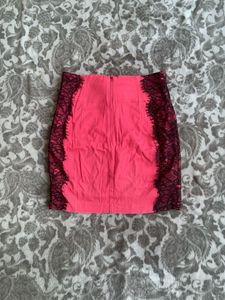 Sale 🚨 red Lace Trim gothic Mini Skirt
