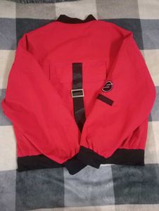 Red Baggy Bomber Jacket 🎀