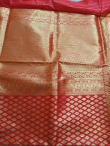 Beautiful Red And Golden Saree