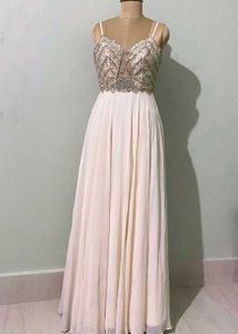 Aspeed Designer Beige Ball Gown /Prom dress