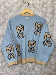 Mlb Cute Teddy Bear Cardigan