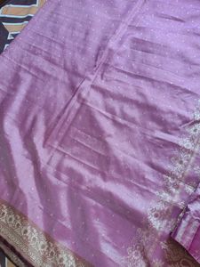 Elegant saree with stiched blouse