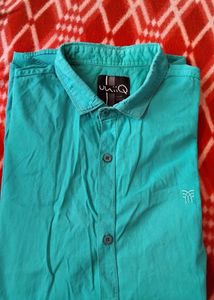 Men's Teal Long Sleeve Button-Down Shirt