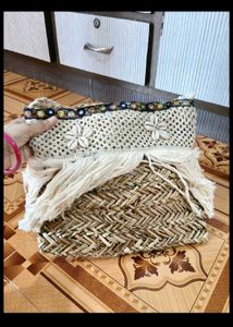 Boho Macrame Fringe Crossbody Bag
