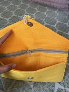 Elegant Yellow Clutch
