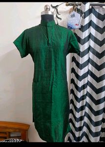 Plus Size Green Warm Kurti