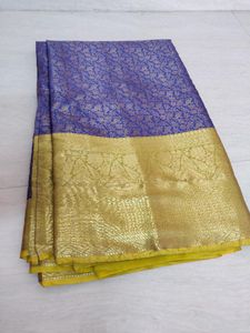 Elegant Blue Kanjeevaram Silk Saree