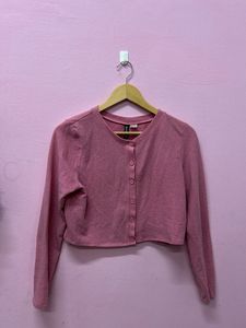 Pink Cardigan - Stylish Layer