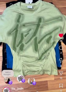 Light Green Graphic T-Shirt