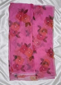 Floral Organza Saree