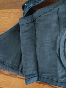 Navy blue Sequin Blouse