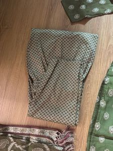 Olive Green kurta Set