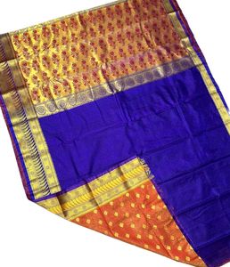 Banarasi Satin Allover Booti Saree For Women