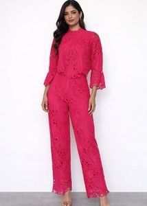 Pink Casual Cord Set (Women's)