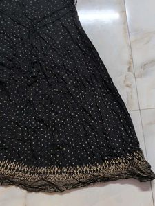 Elegant Black Printed Kurta