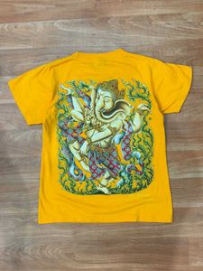 Yellow Ganesha Graphic T-Shirt