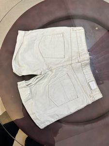 White Denim Shorts