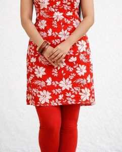 Bright Floral Kurti Top