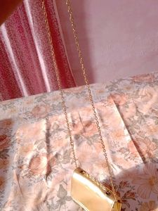 Gold Chain Clutch