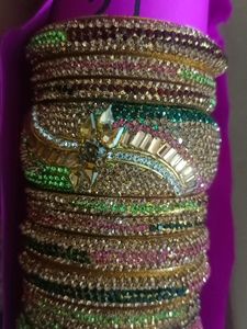 Sparkling Indian Bangles Set